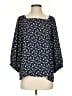 Ann Taylor LOFT 100% Polyester Blue 3/4 Sleeve Blouse Size S - photo 1