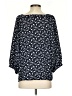 Ann Taylor LOFT 100% Polyester Blue 3/4 Sleeve Blouse Size S - photo 2