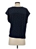 Intermix 100% Polyester Polka Dots Blue Short Sleeve Blouse Size S (estimated) - photo 2