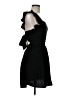 Unbranded 100% Polyester Solid Black Cocktail Dress Size M - photo 4