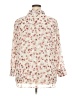 Fred David 100% Polyester Floral Ivory 3/4 Sleeve Blouse Size 2X - photo 2