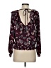 MELLODAY Burgundy Long Sleeve Blouse Size S - photo 2