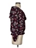 MELLODAY Burgundy Long Sleeve Blouse Size S - photo 4