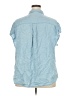 Torrid 100% Tencel Blue Short Sleeve Blouse Size 2X Plus (2) - photo 2