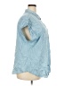 Torrid 100% Tencel Blue Short Sleeve Blouse Size 2X Plus (2) - photo 4