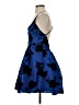 Jump Apparel 100% Polyester Hearts Blue Cocktail Dress Size 5 - photo 5