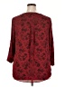 Torrid 100% Polyester Burgundy 3/4 Sleeve Blouse Size 2X Plus (2) - photo 2