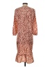 CAbi 100% Polyester Animal Print Brown Casual Dress Size S - photo 2