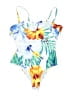 Unbranded Tropical Blue One Piece Swimsuit Size M (estimated) - photo 1