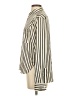 Line & Dot Stripes Ivory Long Sleeve Blouse Size XS - photo 5