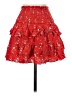 Olivaceous 100% Rayon Floral Red Casual Skirt Size S - photo 2