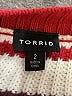Torrid 100% Acrylic Stripes Burgundy Pullover Sweater Size 2X Plus (2) - photo 7