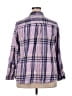 Croft & Barrow Plaid Purple Long Sleeve Button-Down Shirt Size 2X - photo 2