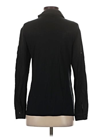 Gold Hawk Long Sleeve Silk Top (view 2)