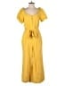 Ann Taylor Solid Yellow Jumpsuit Size 6 - photo 1