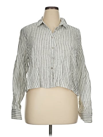 Tahari Long Sleeve Button-Down Shirt (view 1)
