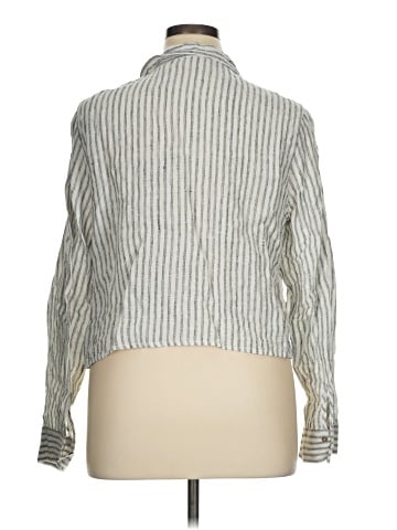 Tahari Long Sleeve Button-Down Shirt (view 2)