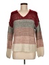 Knox Rose Color Block Red Pullover Sweater Size M - photo 1