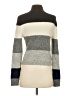Equipment Color Block Gray Turtleneck Sweater Size XS - photo 2