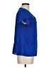 Eden Society 100% Polyester Blue Short Sleeve Blouse Size M - photo 4