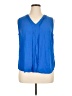 EMALINE 100% Rayon Blue Sleeveless T-Shirt Size XL - photo 1