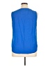 EMALINE 100% Rayon Blue Sleeveless T-Shirt Size XL - photo 2