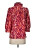 Michelle McDowell 100% Polyester Print Orange 3/4 Sleeve Blouse Size XS - photo 2