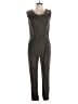 Sandro Ferrone 100% Rayon Solid Green Jumpsuit Size L - photo 1