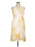 Jonathan Martin 100% Polyester Floral Yellow Cocktail Dress Size 14 - photo 1