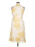 Jonathan Martin 100% Polyester Floral Yellow Cocktail Dress Size 14 - photo 2