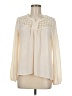 Monteau 100% Polyester Ivory Long Sleeve Blouse Size M - photo 1