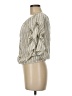 Coco Bianco Stripes Ivory 3/4 Sleeve Blouse Size M - photo 5