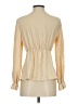 Unbranded 100% Polyester Tan Long Sleeve Blouse Size S - photo 2