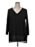 MICHAEL Michael Kors Black 3/4 Sleeve Blouse Size XL - photo 1