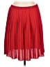 Max Studio 100% Polyester Solid Red Casual Skirt Size L (estimated) - photo 1