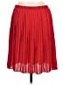 Max Studio 100% Polyester Solid Red Casual Skirt Size L (estimated) - photo 2