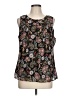 Christopher & Banks 100% Polyester Black Sleeveless Blouse Size L - photo 1
