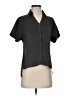 Express 100% Polyester Black Green Short Sleeve Blouse Size XS - photo 1