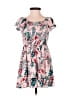Assorted Brands 100% Viscose Tropical Pink Casual Dress Size XS - photo 1