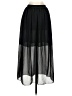 Unbranded Solid Black Casual Skirt Size XS (estimated) - photo 2