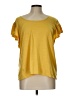 Max Studio Yellow Short Sleeve Top Size L - photo 1