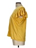 Max Studio Yellow Short Sleeve Top Size L - photo 5