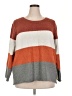 Market and Spruce Color Block Orange Pullover Sweater Size 3X - photo 1