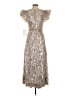 Mac Duggal 100% Polyester Silver Cocktail Dress Size 2 - photo 2