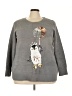 Evans Graphic Gray Pullover Sweater Size 4X (estimated) - photo 1
