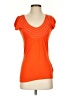Boden 100% Viscose Orange Short Sleeve Top Size 2 - photo 1