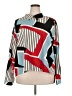 Unbranded 100% Polyester Color Block Red Long Sleeve Blouse Size 4X - photo 1