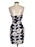Buttons 100% Polyester Paisley Blue Cocktail Dress Size S - photo 2