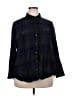 Old Navy Plaid Black 3/4 Sleeve Button-Down Shirt Size XXL - photo 1