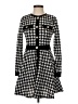 Shein Houndstooth Black Casual Dress Size S - photo 1